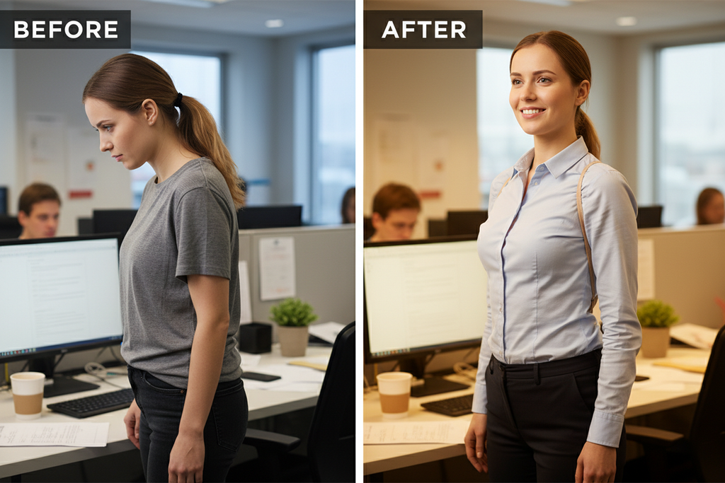 Before & After - Women Posture Office