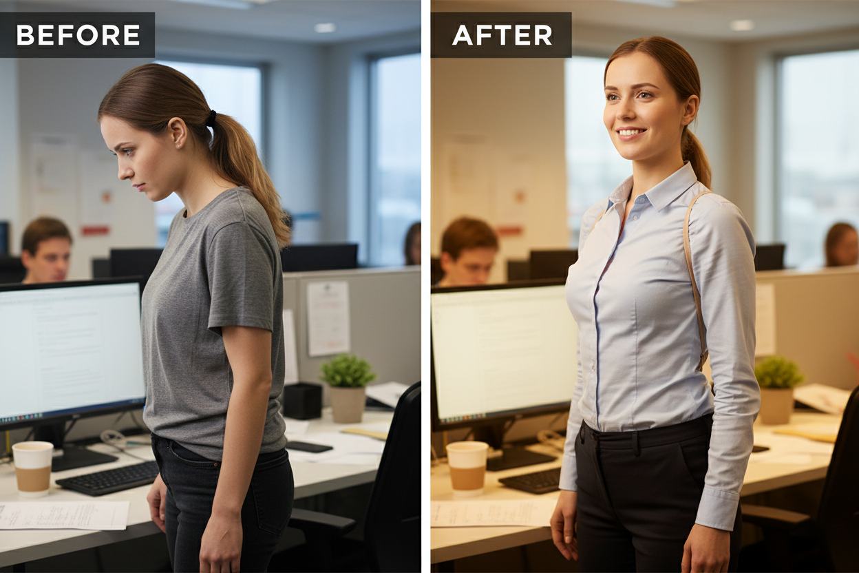 Before & After - Women Posture Office